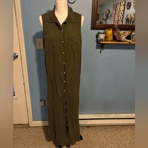 Vintage, J.B.S. Ltd. Silk, Sleeveless, Maxi Dress